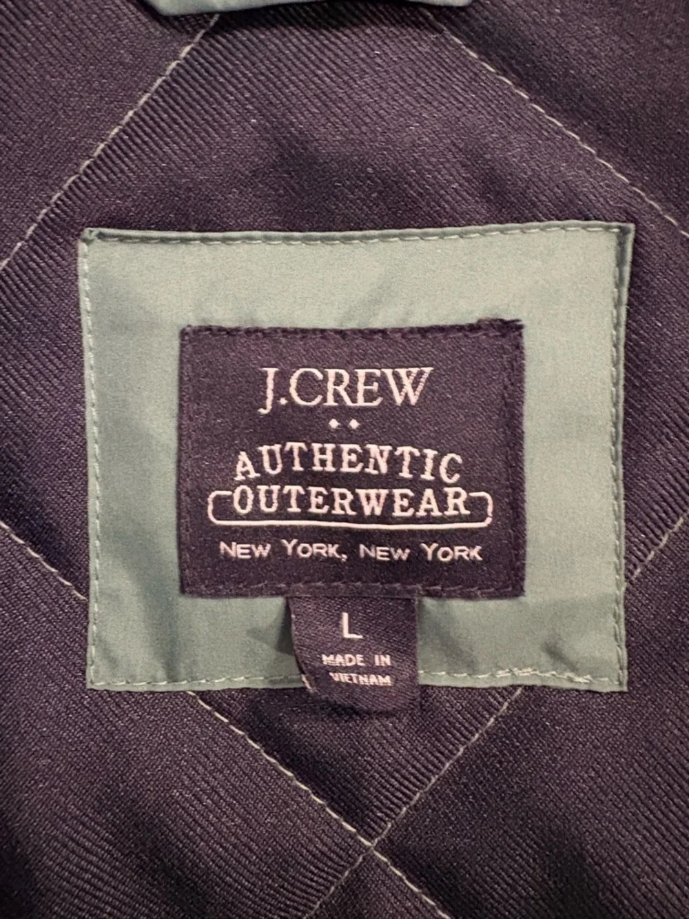 J.Crew Re-Imagined Quilted Vest Large Green Size L Men